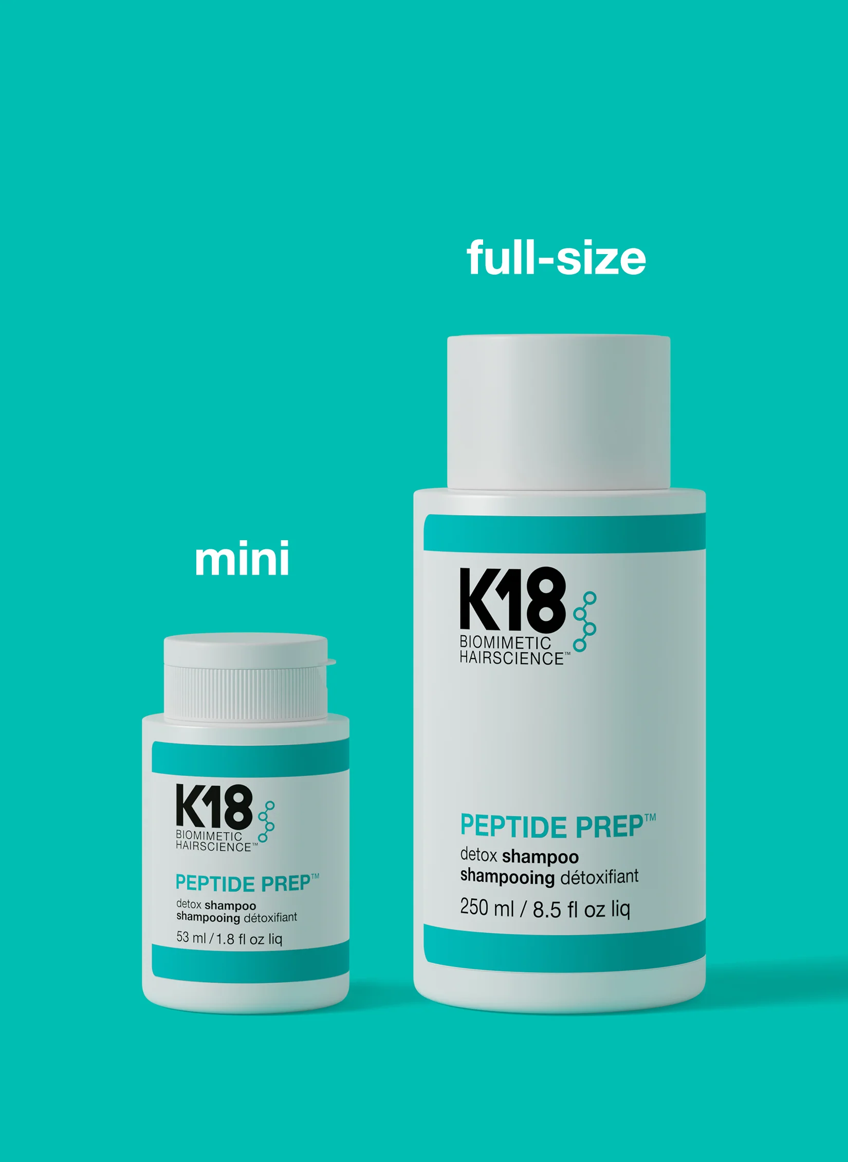 mini PEPTIDE PREP™ detox shampoo 1.8oz - Image 10